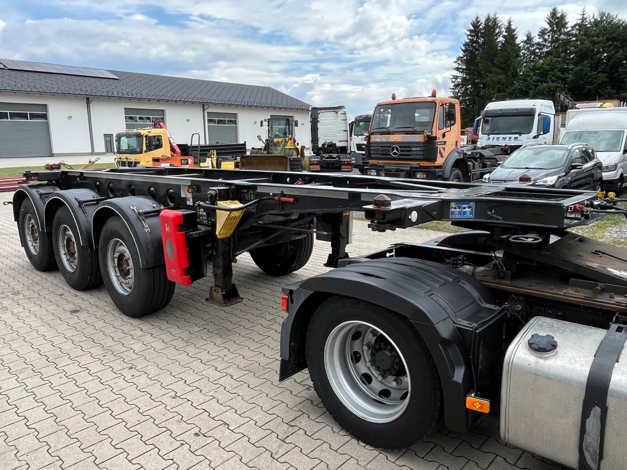 Επικαθήμενο μεταφοράς εμπορευματοκιβωτίων/ Κινητό αμάξωμα Fliegl Tank Container Chassis 20ft ADR: φωτογραφία 8