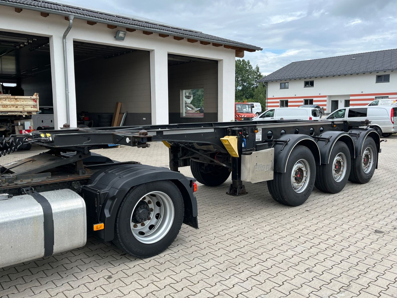 Επικαθήμενο μεταφοράς εμπορευματοκιβωτίων/ Κινητό αμάξωμα Fliegl Tank Container Chassis 20ft ADR: φωτογραφία 10