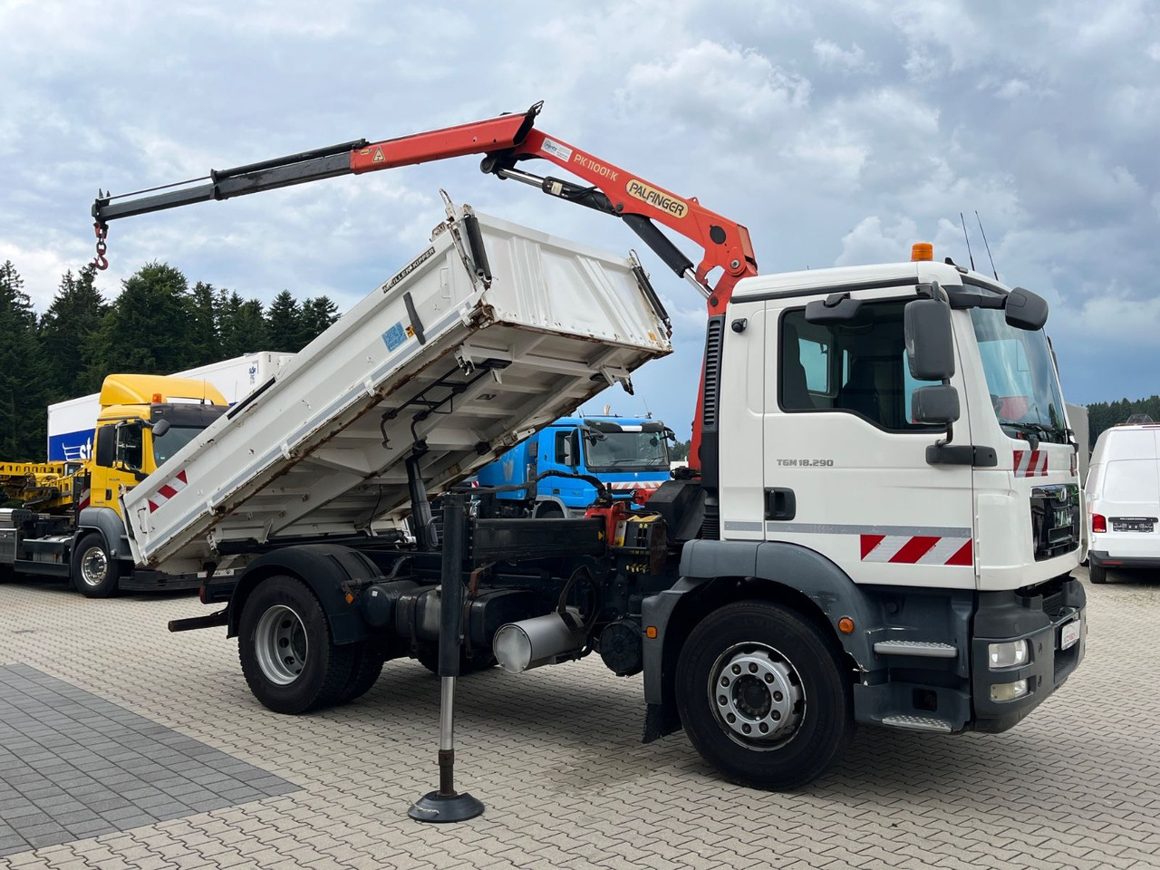 MAN TGM 18.290 Kipper Kran Palfinger PK 11001 - Φορτηγό ανατρεπόμενο, Φορτηγό με γερανό: φωτογραφία 3 MAN TGM 18.290 Kipper Kran Palfinger PK 11001 - Φορτηγό ανατρεπόμενο, Φορτηγό με γερανό: φωτογραφία 3