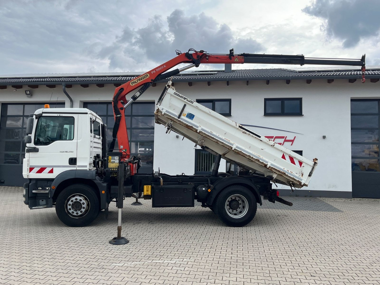 MAN TGM 18.290 Kipper Kran Palfinger PK 11001 - Φορτηγό ανατρεπόμενο, Φορτηγό με γερανό: φωτογραφία 2 MAN TGM 18.290 Kipper Kran Palfinger PK 11001 - Φορτηγό ανατρεπόμενο, Φορτηγό με γερανό: φωτογραφία 2