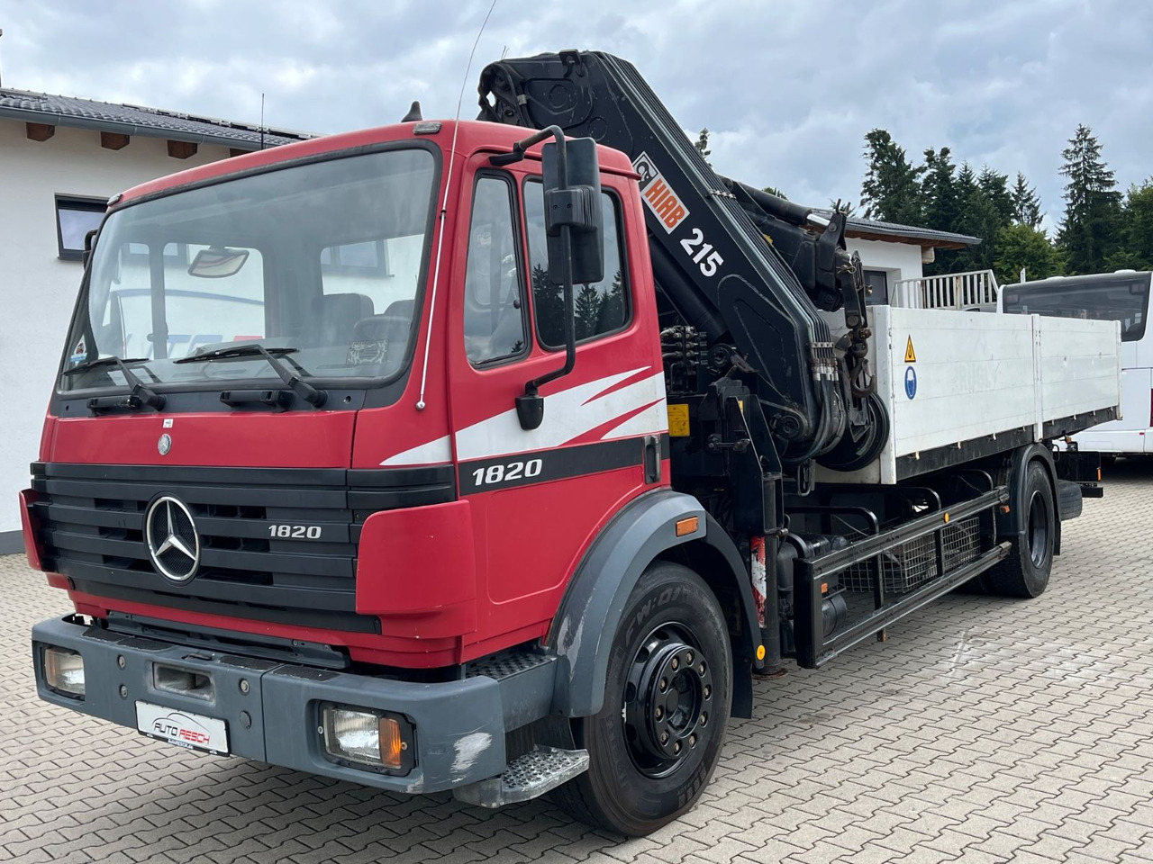 Mercedes-Benz SK 1820 mit HIAB 215-5 mit Jib und Winde - Φορτηγό με ανοιχτή καρότσα, Φορτηγό με γερανό: φωτογραφία 4 Mercedes-Benz SK 1820 mit HIAB 215-5 mit Jib und Winde - Φορτηγό με ανοιχτή καρότσα, Φορτηγό με γερανό: φωτογραφία 4