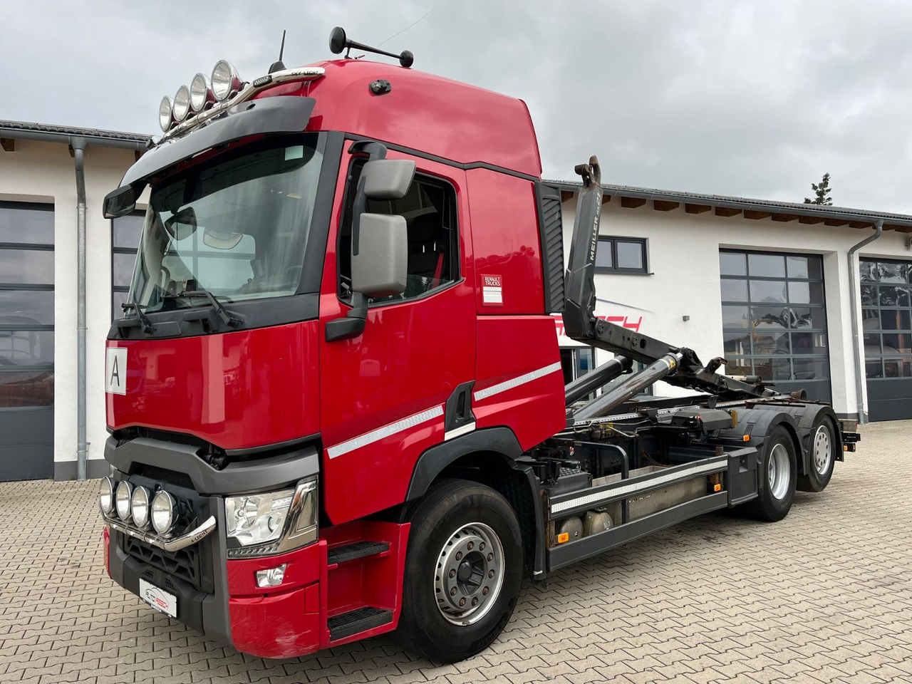 Renault T520 6x2 Meiller RS 21 Abrollkipper Lift Lenk - Φορτηγό φόρτωσης γάντζου: φωτογραφία 1 Renault T520 6x2 Meiller RS 21 Abrollkipper Lift Lenk - Φορτηγό φόρτωσης γάντζου: φωτογραφία 1