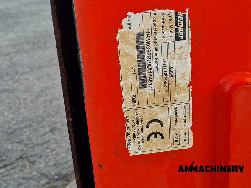 Καλαμποκομαχαιρο για τη μεταφορά τροφίμων Kemper 360 suitable for Krone Big-X: φωτογραφία 13