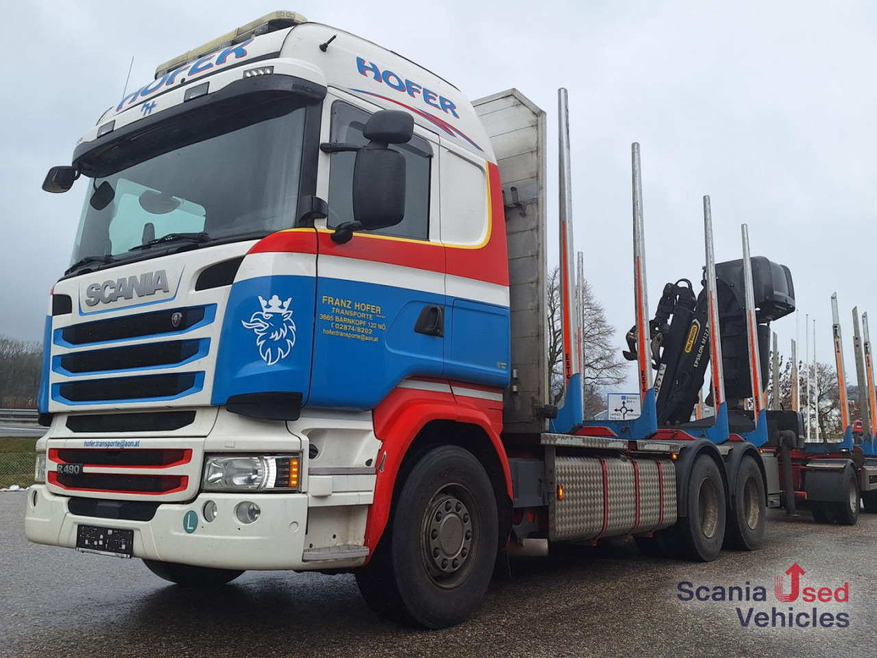 SCANIA R 490 LB6x4HNB Epsilon M12 Z Komplettzug !! - Φορτηγό ξυλείας, Φορτηγό με γερανό: φωτογραφία 1 SCANIA R 490 LB6x4HNB Epsilon M12 Z Komplettzug !! - Φορτηγό ξυλείας, Φορτηγό με γερανό: φωτογραφία 1