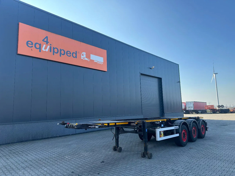Burg 20FT / 20FT SWAP ADR (EX/II, EX/III, FL, AT) Chassis, 3.690kg, SAF INTRADISC, 2x Liftaxle, NL-chassis - Επικαθήμενο μεταφοράς εμπορευματοκιβωτίων/ Κινητό αμάξωμα: φωτογραφία 1 Burg 20FT / 20FT SWAP ADR (EX/II, EX/III, FL, AT) Chassis, 3.690kg, SAF INTRADISC, 2x Liftaxle, NL-chassis - Επικαθήμενο μεταφοράς εμπορευματοκιβωτίων/ Κινητό αμάξωμα: φωτογραφία 1