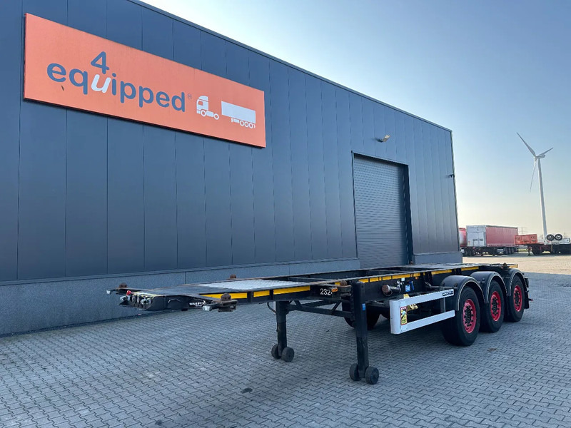 Burg 20FT + 20FT SWAP ADR (EX/II, EX/III, FL, AT) Chassis, empty weight: 3.690kg, SAF INTRADISC, 2x Liftaxle, NL-chassis, APK/ADR: 08 - Επικαθήμενο μεταφοράς εμπορευματοκιβωτίων/ Κινητό αμάξωμα: φωτογραφία 1 Burg 20FT + 20FT SWAP ADR (EX/II, EX/III, FL, AT) Chassis, empty weight: 3.690kg, SAF INTRADISC, 2x Liftaxle, NL-chassis, APK/ADR: 08 - Επικαθήμενο μεταφοράς εμπορευματοκιβωτίων/ Κινητό αμάξωμα: φωτογραφία 1
