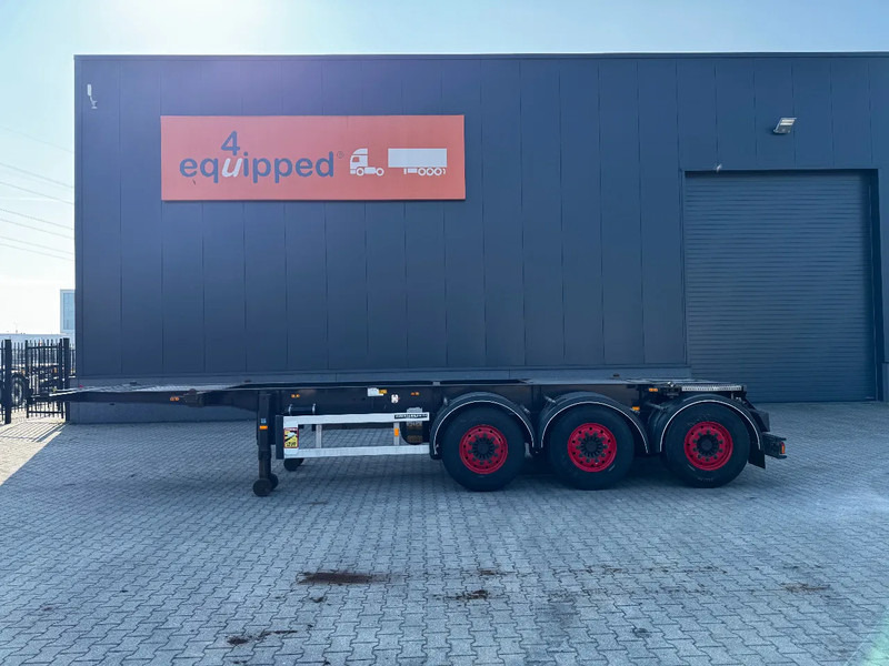 Burg 20FT/3-axles, SAF INTRADISC, ADR (EXII, EXII, FL, AT), 2x LIFTAXLE, NL-Chassis - Επικαθήμενο μεταφοράς εμπορευματοκιβωτίων/ Κινητό αμάξωμα: φωτογραφία 4 Burg 20FT/3-axles, SAF INTRADISC, ADR (EXII, EXII, FL, AT), 2x LIFTAXLE, NL-Chassis - Επικαθήμενο μεταφοράς εμπορευματοκιβωτίων/ Κινητό αμάξωμα: φωτογραφία 4