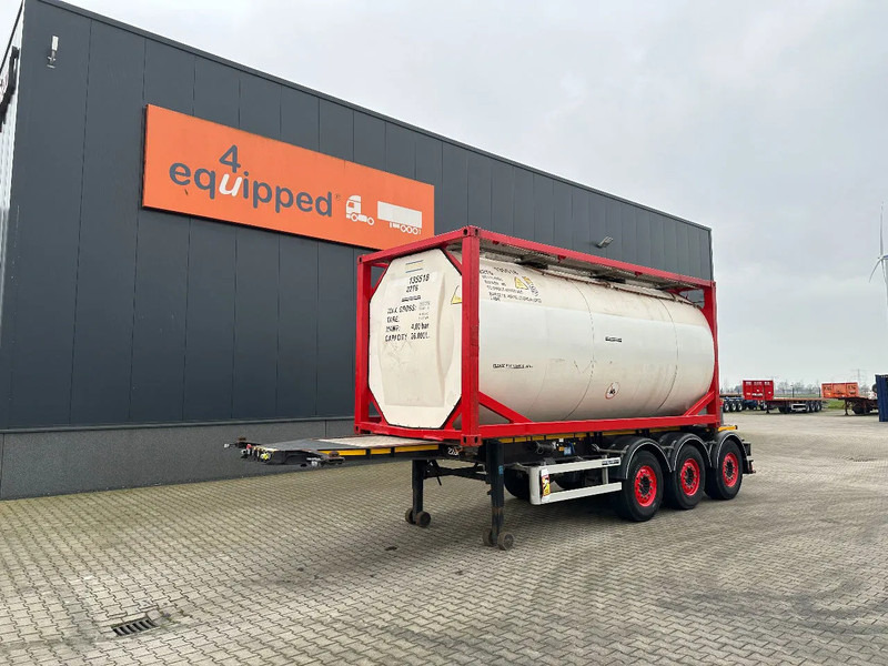 Burg 20FT ADR (EX/II, EX/III, FL, AT) Chassis + Tankcontainer 26.000L /3 baffels - Επικαθήμενο βυτίο: φωτογραφία 1 Burg 20FT ADR (EX/II, EX/III, FL, AT) Chassis + Tankcontainer 26.000L /3 baffels - Επικαθήμενο βυτίο: φωτογραφία 1