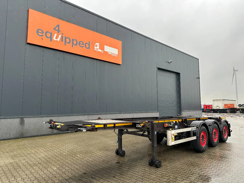 Burg 20FT ADR (EX/II, EX/III, FL, AT), Leergewicht: 3.690kg, SAF INTRADISC, 2x Liftachse, ALCOA, NL-Chassis, APK/ADR: 02-2026 - Επικαθήμενο μεταφοράς εμπορευματοκιβωτίων/ Κινητό αμάξωμα: φωτογραφία 1 Burg 20FT ADR (EX/II, EX/III, FL, AT), Leergewicht: 3.690kg, SAF INTRADISC, 2x Liftachse, ALCOA, NL-Chassis, APK/ADR: 02-2026 - Επικαθήμενο μεταφοράς εμπορευματοκιβωτίων/ Κινητό αμάξωμα: φωτογραφία 1