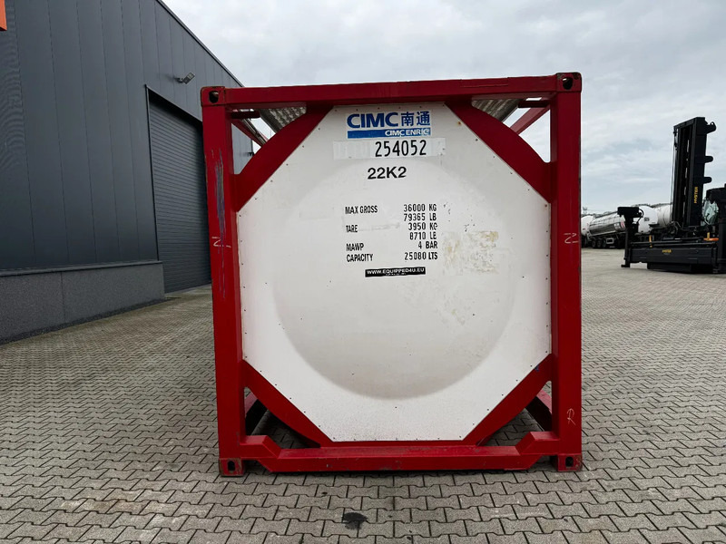 CIMC 20FT ISO, 25.080L / 1-COMP / 3 BAFFELS / T12 / 4 manholes / ADR valid until 02/2027 - Δεξαμενή αποθήκευσης: φωτογραφία 5 CIMC 20FT ISO, 25.080L / 1-COMP / 3 BAFFELS / T12 / 4 manholes / ADR valid until 02/2027 - Δεξαμενή αποθήκευσης: φωτογραφία 5