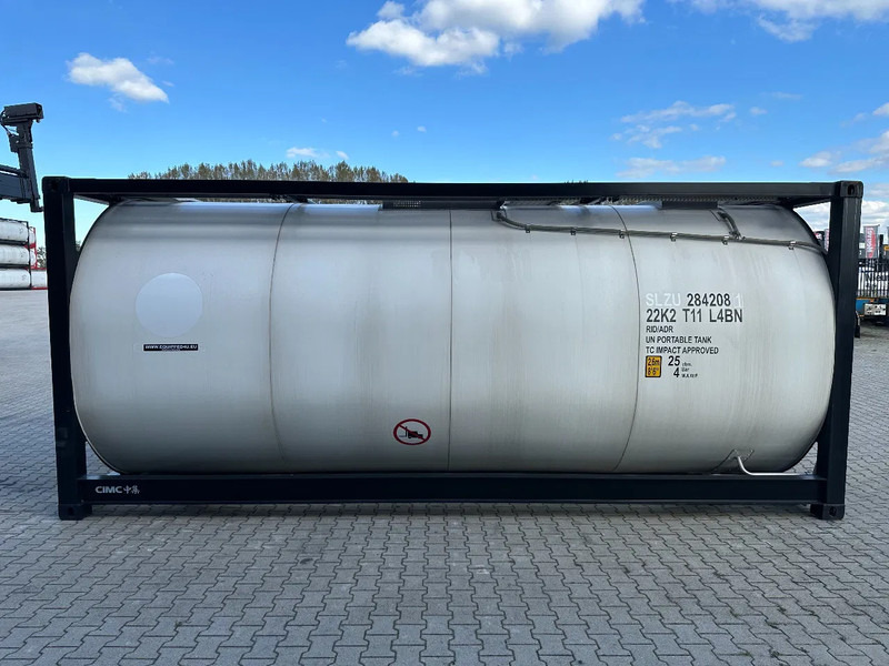 CIMC NEW / UNUSED, for FOOD STUFF or CHEMICAL, 20FT ISO, 25.030L, L4BN, UN Portable, T11, test: 1-2027 - Δεξαμενή αποθήκευσης: φωτογραφία 3 CIMC NEW / UNUSED, for FOOD STUFF or CHEMICAL, 20FT ISO, 25.030L, L4BN, UN Portable, T11, test: 1-2027 - Δεξαμενή αποθήκευσης: φωτογραφία 3