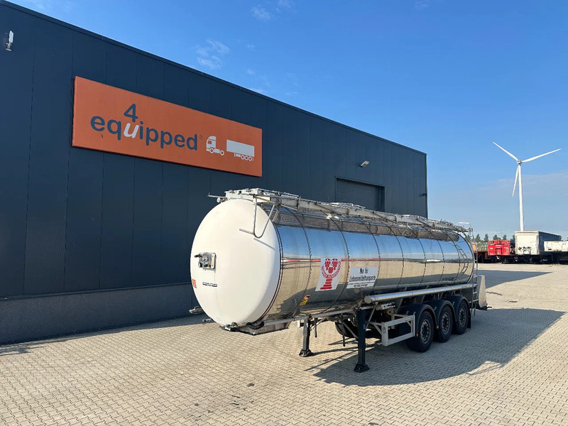 Feldbinder FOOD / LEVENSMIDDELEN / LEBENSMITTEL / 33.500L / 3-COMP / PUMP / NL-trailer / APK: 05-2026 - Επικαθήμενο βυτίο: φωτογραφία 1 Feldbinder FOOD / LEVENSMIDDELEN / LEBENSMITTEL / 33.500L / 3-COMP / PUMP / NL-trailer / APK: 05-2026 - Επικαθήμενο βυτίο: φωτογραφία 1