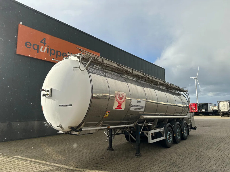 Feldbinder LEBENSMITTEL / LEVENSMIDDELEN FOOD / 33.500L / 3-COMP / PUMPE / INOX / NL-trailer / APK: 07-2026 - Επικαθήμενο βυτίο: φωτογραφία 1 Feldbinder LEBENSMITTEL / LEVENSMIDDELEN FOOD / 33.500L / 3-COMP / PUMPE / INOX / NL-trailer / APK: 07-2026 - Επικαθήμενο βυτίο: φωτογραφία 1