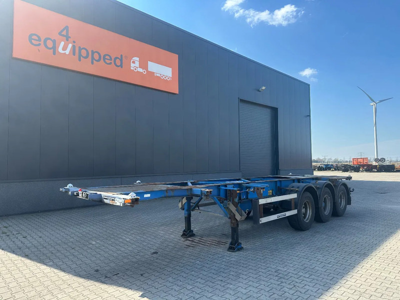 Groenewegen 20FT/30FT, ADR (EX/II, EX/III, FL, OX, AT), drum, NL-Chassis - Επικαθήμενο μεταφοράς εμπορευματοκιβωτίων/ Κινητό αμάξωμα: φωτογραφία 1 Groenewegen 20FT/30FT, ADR (EX/II, EX/III, FL, OX, AT), drum, NL-Chassis - Επικαθήμενο μεταφοράς εμπορευματοκιβωτίων/ Κινητό αμάξωμα: φωτογραφία 1