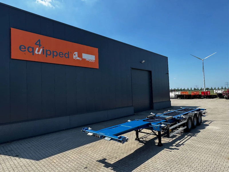 Groenewegen 40FT HC-chassis, BPW+Drum, liftaxle, NL-Chassis - Επικαθήμενο μεταφοράς εμπορευματοκιβωτίων/ Κινητό αμάξωμα: φωτογραφία 1 Groenewegen 40FT HC-chassis, BPW+Drum, liftaxle, NL-Chassis - Επικαθήμενο μεταφοράς εμπορευματοκιβωτίων/ Κινητό αμάξωμα: φωτογραφία 1