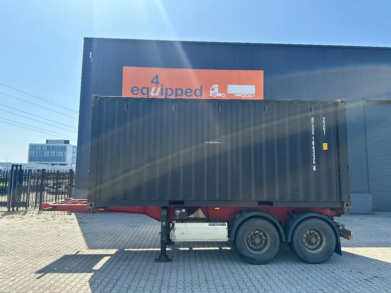 Krone 2-axle 20FT chassis + 20FT DV 8'6" container ONE-WAY - Επικαθήμενο μεταφοράς εμπορευματοκιβωτίων/ Κινητό αμάξωμα: φωτογραφία 2 Krone 2-axle 20FT chassis + 20FT DV 8'6" container ONE-WAY - Επικαθήμενο μεταφοράς εμπορευματοκιβωτίων/ Κινητό αμάξωμα: φωτογραφία 2