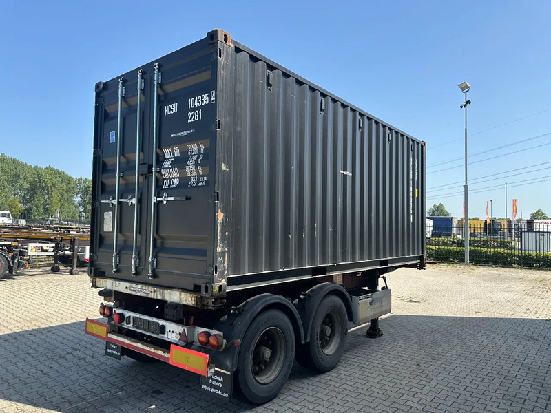 Krone 2-axle 20FT chassis + 20FT DV 8'6" container ONE-WAY - Επικαθήμενο μεταφοράς εμπορευματοκιβωτίων/ Κινητό αμάξωμα: φωτογραφία 4 Krone 2-axle 20FT chassis + 20FT DV 8'6" container ONE-WAY - Επικαθήμενο μεταφοράς εμπορευματοκιβωτίων/ Κινητό αμάξωμα: φωτογραφία 4