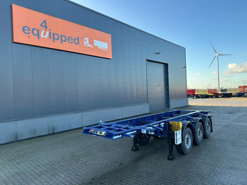 Krone NEW / DIRECT AVAILABLE 20FT ADR-CHASSIS, EMPTY WEIGHT: 3.470kg, DISCBRAKES, LIFTAXLE, 2x available - Επικαθήμενο μεταφοράς εμπορευματοκιβωτίων/ Κινητό αμάξωμα: φωτογραφία 1 Krone NEW / DIRECT AVAILABLE 20FT ADR-CHASSIS, EMPTY WEIGHT: 3.470kg, DISCBRAKES, LIFTAXLE, 2x available - Επικαθήμενο μεταφοράς εμπορευματοκιβωτίων/ Κινητό αμάξωμα: φωτογραφία 1