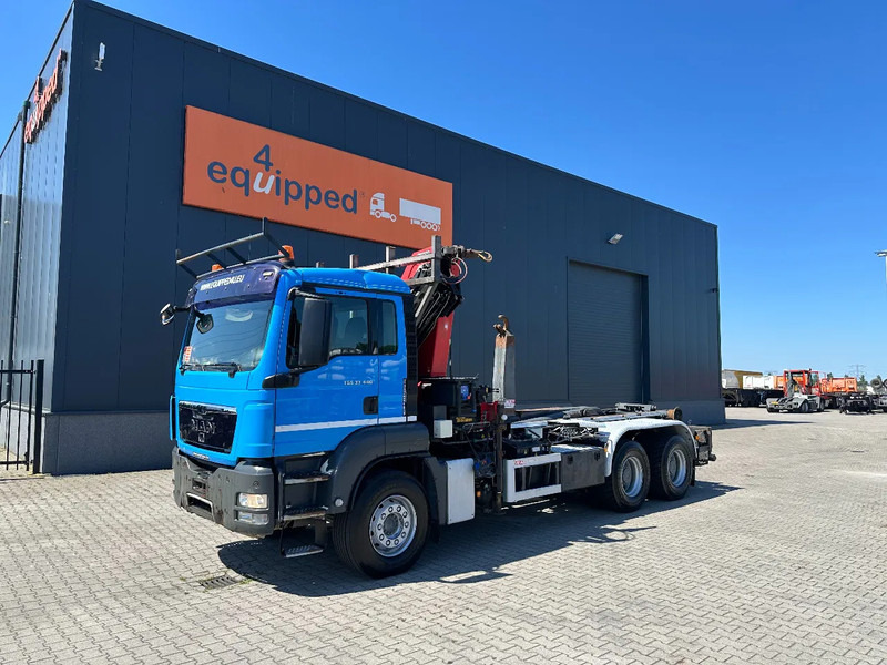 MAN TGS 33.440 6x4, EURO-5, HMF 2030 Crane + VDL HOOK, full spring, manual gearbox, MOT 03/2026 - Φορτηγό φόρτωσης γάντζου, Φορτηγό με γερανό: φωτογραφία 4 MAN TGS 33.440 6x4, EURO-5, HMF 2030 Crane + VDL HOOK, full spring, manual gearbox, MOT 03/2026 - Φορτηγό φόρτωσης γάντζου, Φορτηγό με γερανό: φωτογραφία 4