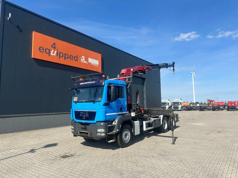MAN TGS 33.440 6x4, EURO-5, HMF 2030 Crane + VDL HOOK, full spring, manual gearbox, MOT 03/2026 - Φορτηγό φόρτωσης γάντζου, Φορτηγό με γερανό: φωτογραφία 1 MAN TGS 33.440 6x4, EURO-5, HMF 2030 Crane + VDL HOOK, full spring, manual gearbox, MOT 03/2026 - Φορτηγό φόρτωσης γάντζου, Φορτηγό με γερανό: φωτογραφία 1