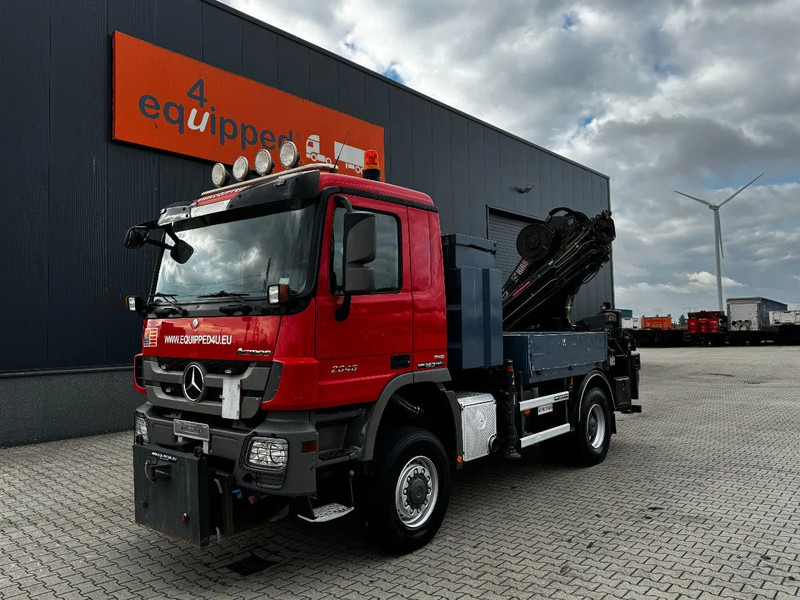 Mercedes-Benz Actros 2046 4x4 / FULL SPRING / HIAB 288 EP 5 HIPRO Crane / EURO-5 - Φορτηγό με γερανό: φωτογραφία 3 Mercedes-Benz Actros 2046 4x4 / FULL SPRING / HIAB 288 EP 5 HIPRO Crane / EURO-5 - Φορτηγό με γερανό: φωτογραφία 3