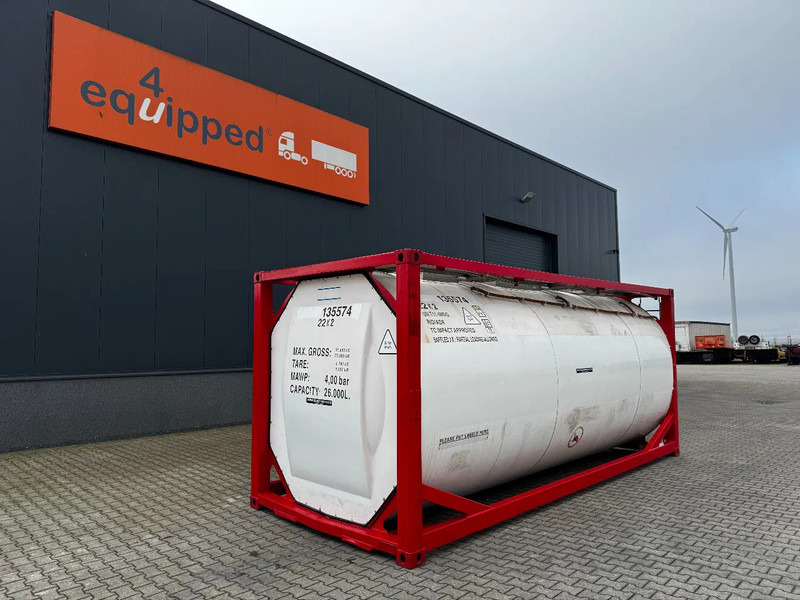 SINGAMAS 20FT ISO, 26.000L/1-COMP/3 BAFFELS/3 manholes, 5Y inspection: 11/2025 - Δεξαμενή αποθήκευσης: φωτογραφία 1 SINGAMAS 20FT ISO, 26.000L/1-COMP/3 BAFFELS/3 manholes, 5Y inspection: 11/2025 - Δεξαμενή αποθήκευσης: φωτογραφία 1