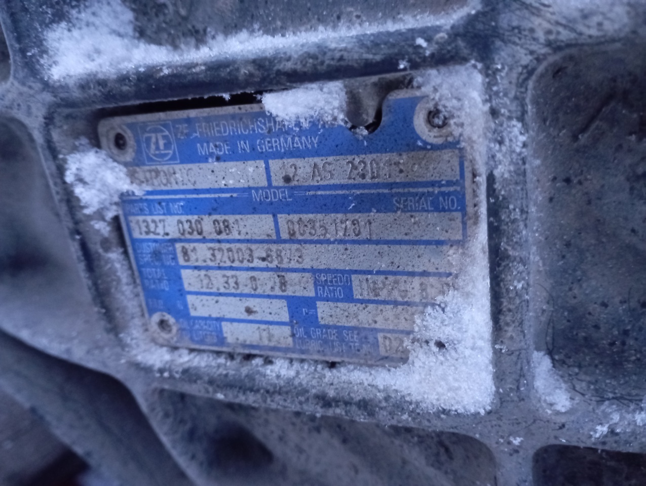 MAN ZF - Κιβώτιο ταχυτήτων για Φορτηγό σασί: φωτογραφία 1 MAN ZF - Κιβώτιο ταχυτήτων για Φορτηγό σασί: φωτογραφία 1