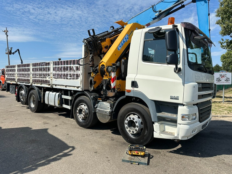 DAF CF 85.360 8x2 + CRANE (25m!) EFFER 305 6S + JIB 4S + ROTATOR - PLATORM 7m60 - LIFT + STEERING AXLE - EURO 5 - BE - Φορτηγό με ανοιχτή καρότσα, Φορτηγό με γερανό: φωτογραφία 1 DAF CF 85.360 8x2 + CRANE (25m!) EFFER 305 6S + JIB 4S + ROTATOR - PLATORM 7m60 - LIFT + STEERING AXLE - EURO 5 - BE - Φορτηγό με ανοιχτή καρότσα, Φορτηγό με γερανό: φωτογραφία 1