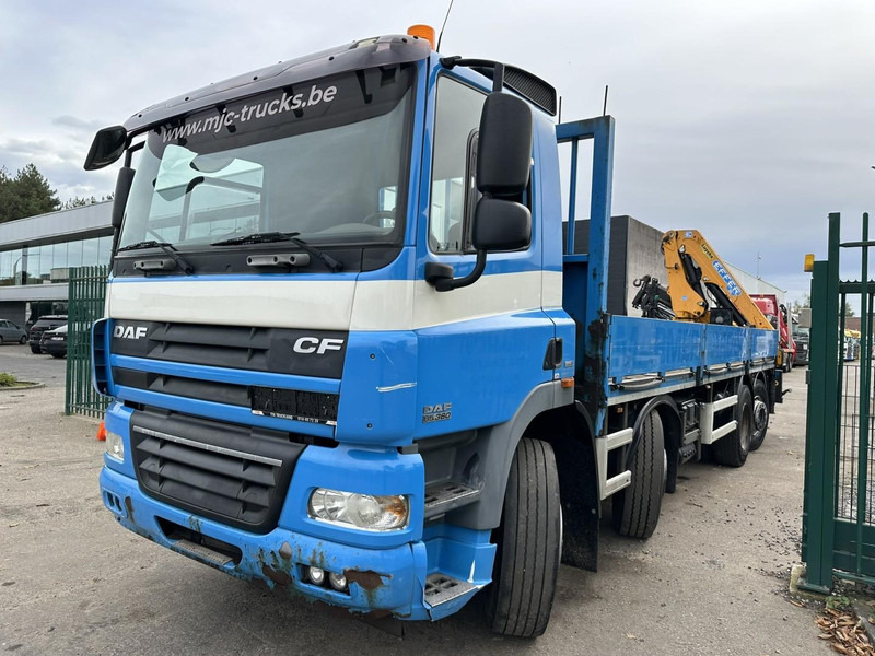DAF CF 85.360 8x2 PLATFORM 7m35 + CRANE EFFER 165-3S + RADIO - MANUAL GEARBOX ZF - EURO 5 - BE TRUCK - Φορτηγό με γερανό: φωτογραφία 4 DAF CF 85.360 8x2 PLATFORM 7m35 + CRANE EFFER 165-3S + RADIO - MANUAL GEARBOX ZF - EURO 5 - BE TRUCK - Φορτηγό με γερανό: φωτογραφία 4