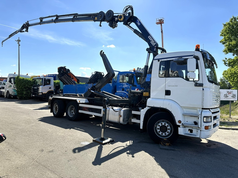 MAN TGA 26.310 6X2 HOOKLIFT + CRANE COPMA 160.4 + JIB J2 + WINCH - RADIO - LIFT + STEERING AXLE - EURO 3 - BE - Φορτηγό φόρτωσης γάντζου, Φορτηγό με γερανό: φωτογραφία 1 MAN TGA 26.310 6X2 HOOKLIFT + CRANE COPMA 160.4 + JIB J2 + WINCH - RADIO - LIFT + STEERING AXLE - EURO 3 - BE - Φορτηγό φόρτωσης γάντζου, Φορτηγό με γερανό: φωτογραφία 1