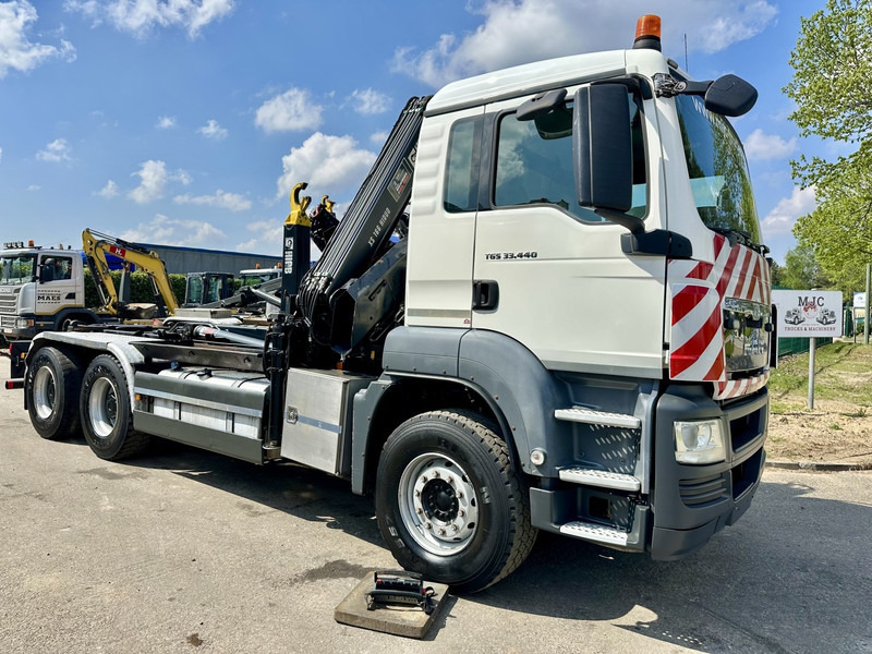 MAN TGS 33.440 6x4 BB HOOKLIFT + CRANE HIAB 166 E-3 HIDUO - RADIO - ROTATOR - EURO 5 - BE TRUCK - Φορτηγό φόρτωσης γάντζου, Φορτηγό με γερανό: φωτογραφία 2 MAN TGS 33.440 6x4 BB HOOKLIFT + CRANE HIAB 166 E-3 HIDUO - RADIO - ROTATOR - EURO 5 - BE TRUCK - Φορτηγό φόρτωσης γάντζου, Φορτηγό με γερανό: φωτογραφία 2