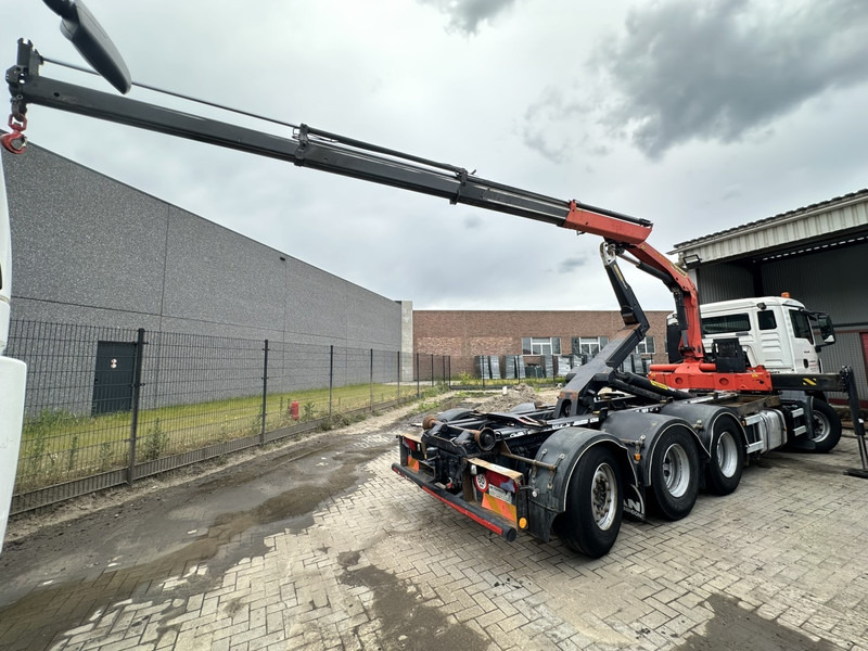MAN TGS 35.400 8x4 TRIDEM HOOKLIFT T22 + CRANE PALFINGER PK 18001 EH + RADIO - EURO 5 - LIFT/STEERING AXLE - BE TRUCK - Φορτηγό φόρτωσης γάντζου, Φορτηγό με γερανό: φωτογραφία 5 MAN TGS 35.400 8x4 TRIDEM HOOKLIFT T22 + CRANE PALFINGER PK 18001 EH + RADIO - EURO 5 - LIFT/STEERING AXLE - BE TRUCK - Φορτηγό φόρτωσης γάντζου, Φορτηγό με γερανό: φωτογραφία 5