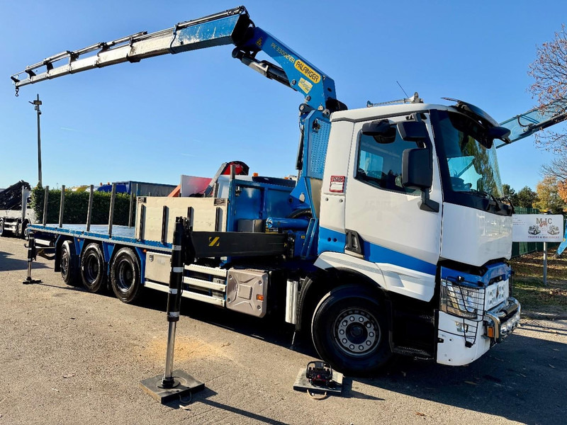 Renault C480 8x4 Pritsche + Kran (20m!) PALFINGER PK33002-EH E (6x) - PLATFORM 8m25 - LIFT/STEERING - GOOD TIRES - BE TRUCK - Φορτηγό με ανοιχτή καρότσα, Φορτηγό με γερανό: φωτογραφία 2 Renault C480 8x4 Pritsche + Kran (20m!) PALFINGER PK33002-EH E (6x) - PLATFORM 8m25 - LIFT/STEERING - GOOD TIRES - BE TRUCK - Φορτηγό με ανοιχτή καρότσα, Φορτηγό με γερανό: φωτογραφία 2