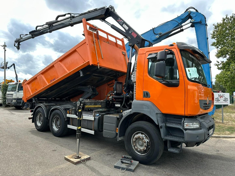 Renault KERAX 380 DXI 6x4 TIPPER + CRANE HIAB 144 B-3 - RADIO - *246.000km* - RETARDER - BORDMATIC - EURO 5 - Φορτηγό ανατρεπόμενο, Φορτηγό με γερανό: φωτογραφία 1 Renault KERAX 380 DXI 6x4 TIPPER + CRANE HIAB 144 B-3 - RADIO - *246.000km* - RETARDER - BORDMATIC - EURO 5 - Φορτηγό ανατρεπόμενο, Φορτηγό με γερανό: φωτογραφία 1