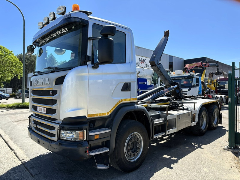 Scania G450 6x4 HOOKLIFT AJK 20T - 5760mm - 3m90 WB - HUB REDUCTION / STEEL SUSP. - EURO 6 - BE TRUCK - Φορτηγό φόρτωσης γάντζου: φωτογραφία 3 Scania G450 6x4 HOOKLIFT AJK 20T - 5760mm - 3m90 WB - HUB REDUCTION / STEEL SUSP. - EURO 6 - BE TRUCK - Φορτηγό φόρτωσης γάντζου: φωτογραφία 3