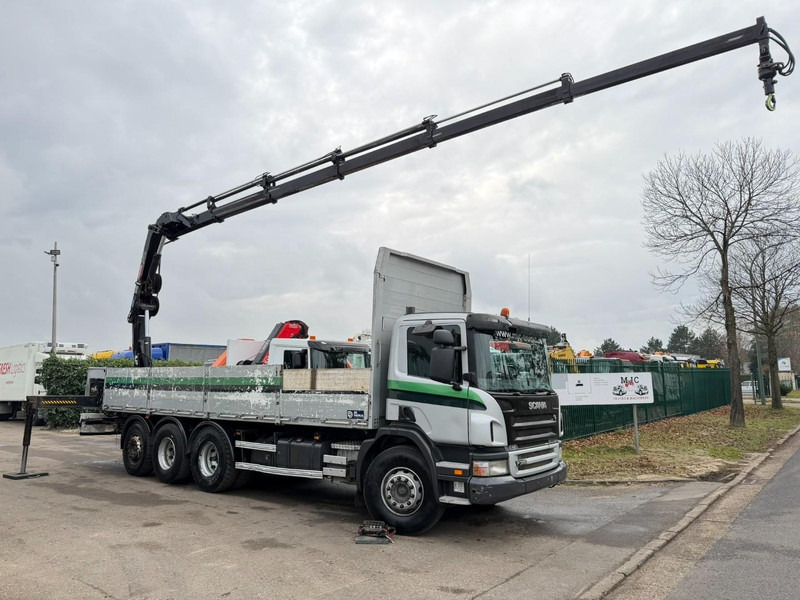 Scania P380 8x4 TRIDEM + CRANE HIAB 166 ES-5 HIPRO - ROTATOR + RADIO - 7m60 PLATFORM - MANUAL - LIFT + STEERING AXLE - Φορτηγό με γερανό: φωτογραφία 1 Scania P380 8x4 TRIDEM + CRANE HIAB 166 ES-5 HIPRO - ROTATOR + RADIO - 7m60 PLATFORM - MANUAL - LIFT + STEERING AXLE - Φορτηγό με γερανό: φωτογραφία 1