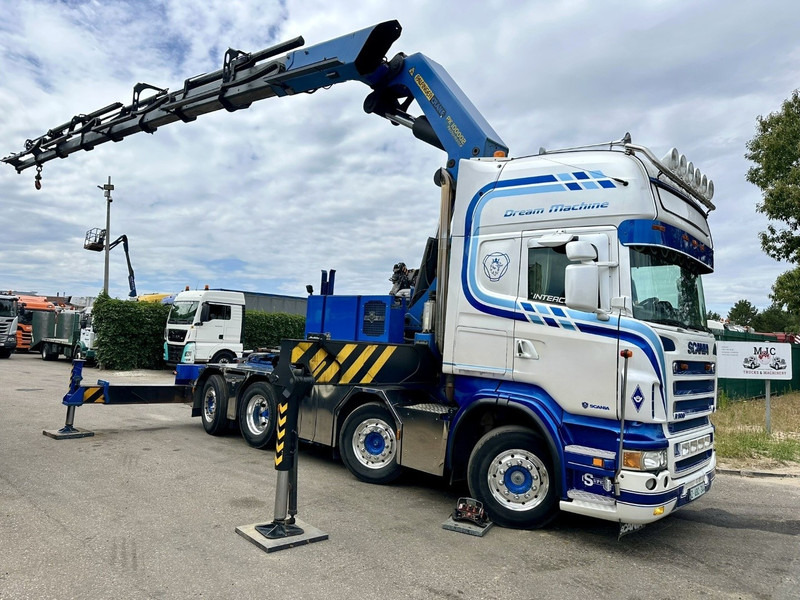 Scania R500 8x2 + CRANE 100Tm! PALFINGER PK100002 G 8x + 1 ME - RETARDER - ALCOA DURA BRIGHT - LIFT + STEERING - 5/6 HYDR F - TÜV 05/2026 - TOP CONDITION - Φορτηγό με γερανό: φωτογραφία 1 Scania R500 8x2 + CRANE 100Tm! PALFINGER PK100002 G 8x + 1 ME - RETARDER - ALCOA DURA BRIGHT - LIFT + STEERING - 5/6 HYDR F - TÜV 05/2026 - TOP CONDITION - Φορτηγό με γερανό: φωτογραφία 1