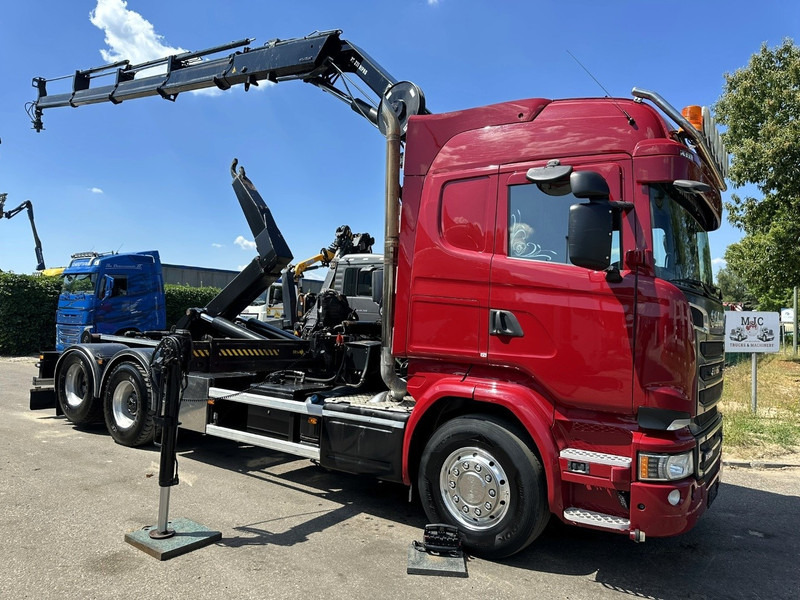Scania R580 6X2 V8 HOOKLIFT + CRANE HIAB 211 E-4 HIPRO - ROTATOR - RETARDER - ALCOA ALU - RADIO - NL TRUCK - Φορτηγό φόρτωσης γάντζου, Φορτηγό με γερανό: φωτογραφία 1 Scania R580 6X2 V8 HOOKLIFT + CRANE HIAB 211 E-4 HIPRO - ROTATOR - RETARDER - ALCOA ALU - RADIO - NL TRUCK - Φορτηγό φόρτωσης γάντζου, Φορτηγό με γερανό: φωτογραφία 1