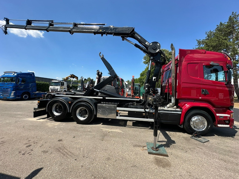 Scania R580 6X2 V8 HOOKLIFT + CRANE HIAB 211 E-4 HIPRO - ROTATOR - RETARDER - ALCOA ALU - RADIO - NL TRUCK - Φορτηγό φόρτωσης γάντζου, Φορτηγό με γερανό: φωτογραφία 4 Scania R580 6X2 V8 HOOKLIFT + CRANE HIAB 211 E-4 HIPRO - ROTATOR - RETARDER - ALCOA ALU - RADIO - NL TRUCK - Φορτηγό φόρτωσης γάντζου, Φορτηγό με γερανό: φωτογραφία 4