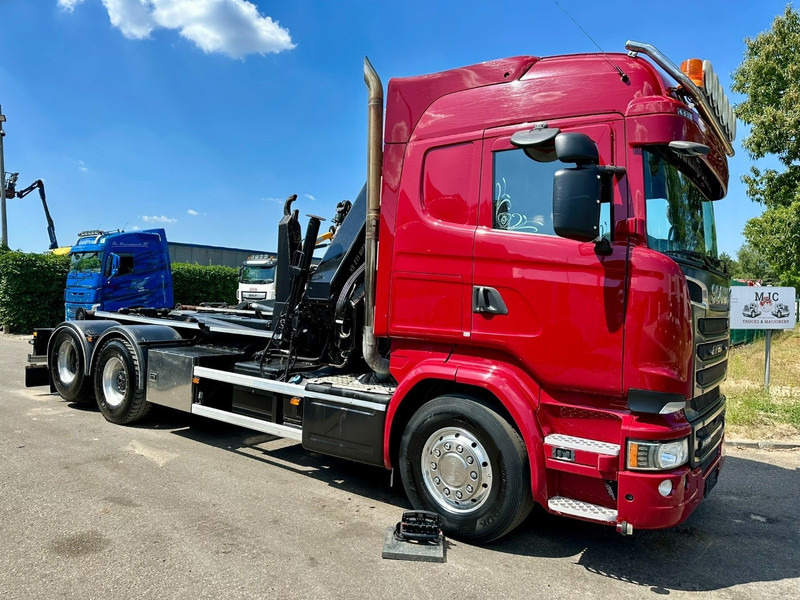 Scania R580 6X2 V8 HOOKLIFT + CRANE HIAB 211 E-4 HIPRO - ROTATOR - RETARDER - ALCOA ALU - RADIO - NL TRUCK - Φορτηγό φόρτωσης γάντζου, Φορτηγό με γερανό: φωτογραφία 2 Scania R580 6X2 V8 HOOKLIFT + CRANE HIAB 211 E-4 HIPRO - ROTATOR - RETARDER - ALCOA ALU - RADIO - NL TRUCK - Φορτηγό φόρτωσης γάντζου, Φορτηγό με γερανό: φωτογραφία 2