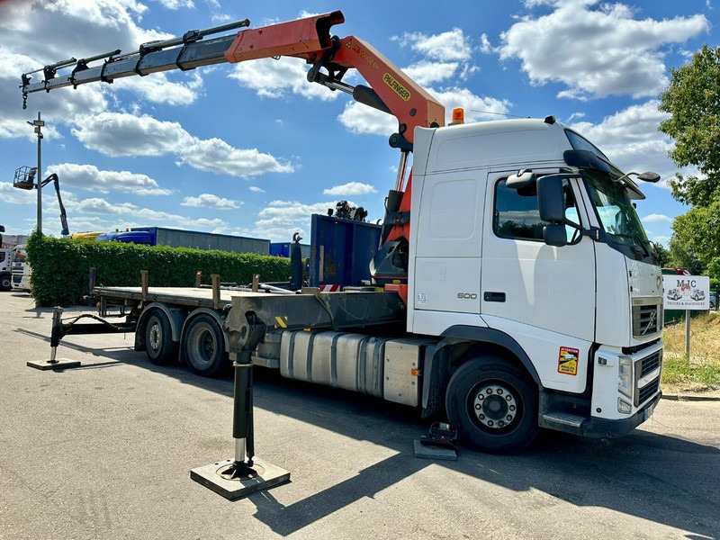 Volvo FH 500 6X2 PRITSCHE + KRAN PALFINGER PK50002 E 5x - RETARDER - PLATFORM 6m20 - TWISTLOCKS 20' - 561.000km - EURO 5 - Φορτηγό με ανοιχτή καρότσα, Φορτηγό με γερανό: φωτογραφία 2 Volvo FH 500 6X2 PRITSCHE + KRAN PALFINGER PK50002 E 5x - RETARDER - PLATFORM 6m20 - TWISTLOCKS 20' - 561.000km - EURO 5 - Φορτηγό με ανοιχτή καρότσα, Φορτηγό με γερανό: φωτογραφία 2