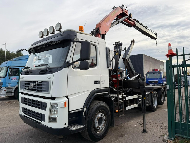 Volvo FM 400 6x2 HOOKLIFT + CRANE PALFINGER PK 15500 B (2x) - 5/6 F - MANUAL - EURO 4 - BE TRUCK - Φορτηγό φόρτωσης γάντζου, Φορτηγό με γερανό: φωτογραφία 2 Volvo FM 400 6x2 HOOKLIFT + CRANE PALFINGER PK 15500 B (2x) - 5/6 F - MANUAL - EURO 4 - BE TRUCK - Φορτηγό φόρτωσης γάντζου, Φορτηγό με γερανό: φωτογραφία 2