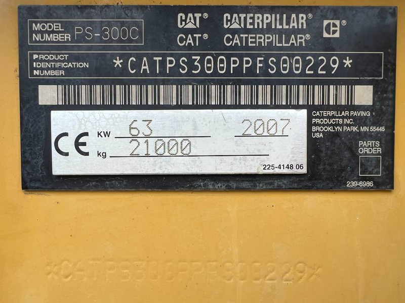 Cat PS300C - Πνευματικός οδοστρωτήρας: φωτογραφία 5 Cat PS300C - Πνευματικός οδοστρωτήρας: φωτογραφία 5