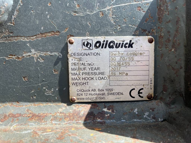 Ταχυσύνδεσμος για Κατασκευή μηχανήματα OilQuick OQ70/55 - EC210 / EC220: φωτογραφία 5