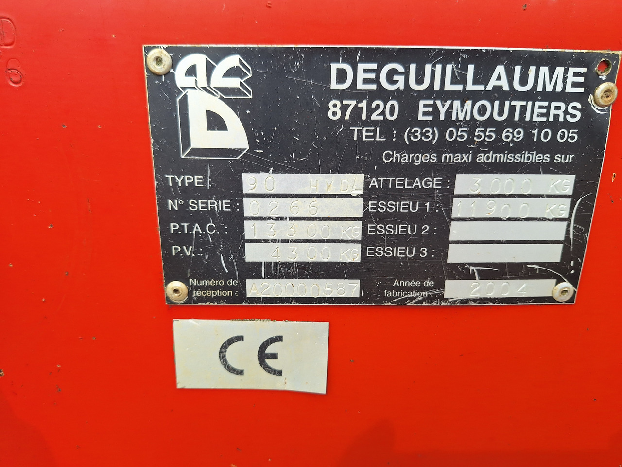 DEGUILLAUME HVD1310 - Κοπροδιανομέας: φωτογραφία 4 DEGUILLAUME HVD1310 - Κοπροδιανομέας: φωτογραφία 4