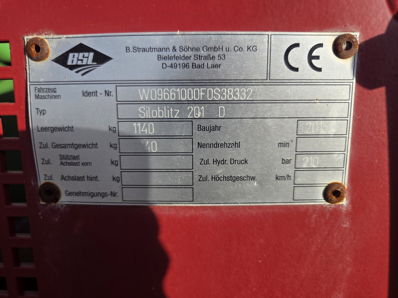 STRAUTMANN Siloblitz 201 D - Ενσιρωτική μηχανή: φωτογραφία 3 STRAUTMANN Siloblitz 201 D - Ενσιρωτική μηχανή: φωτογραφία 3