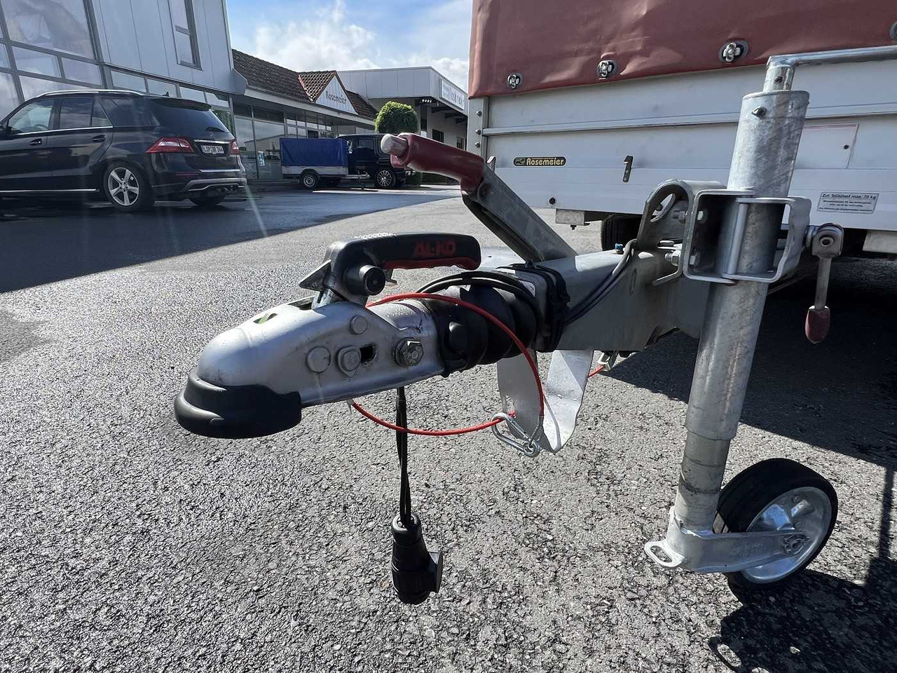 Τρέιλερ κουρτίνα KOCH 10.26 mit Spriegel und Plane Kastenanhänger gebr: φωτογραφία 8