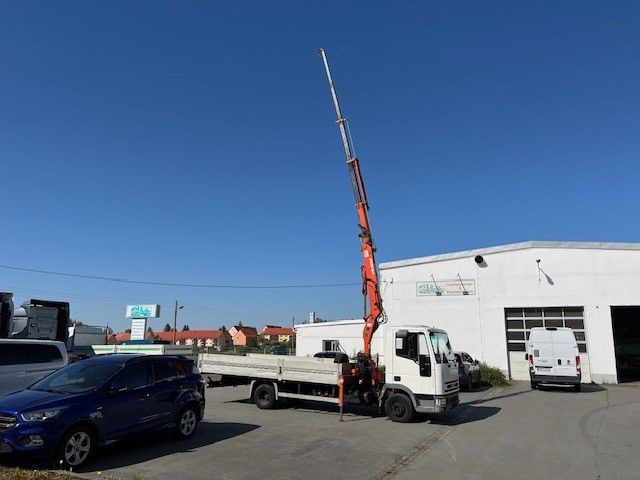 Iveco ML 75 E Pritsche mit Atlas Ladekran 60.1 - Φορτηγό με ανοιχτή καρότσα, Φορτηγό με γερανό: φωτογραφία 1 Iveco ML 75 E Pritsche mit Atlas Ladekran 60.1 - Φορτηγό με ανοιχτή καρότσα, Φορτηγό με γερανό: φωτογραφία 1