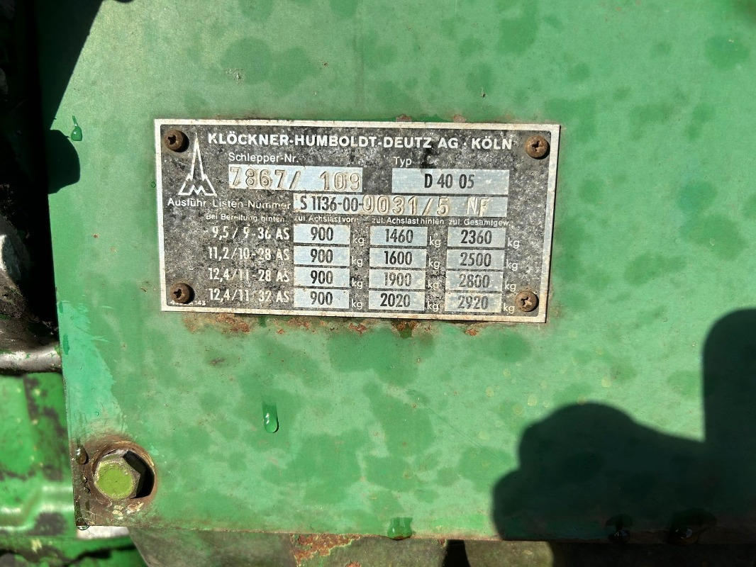 Deutz D 4005 - Τρακτέρ: φωτογραφία 2 Deutz D 4005 - Τρακτέρ: φωτογραφία 2