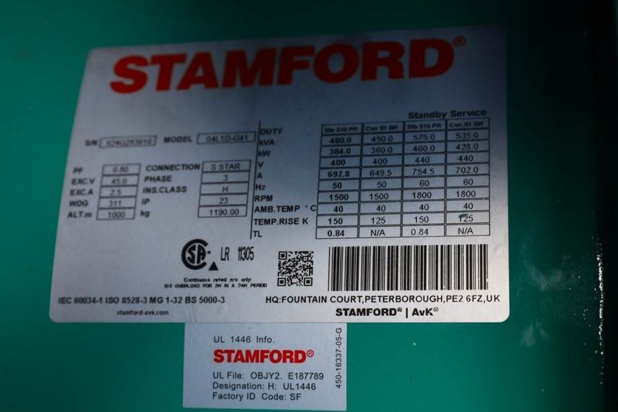 Βιομηχανική γεννήτρια Cummins C450D5Q Declaration of Conformity, Diesel, 450kVA,: φωτογραφία 13 Βιομηχανική γεννήτρια Cummins C450D5Q Declaration of Conformity, Diesel, 450kVA,: φωτογραφία 13